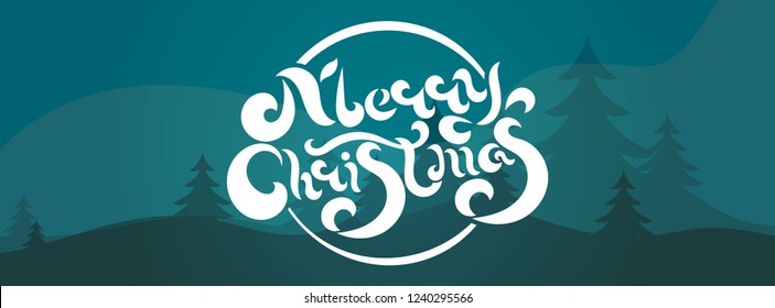 Merry Christmas and Happy New Year winter holidays  banner with holidays objects. Vector illustration