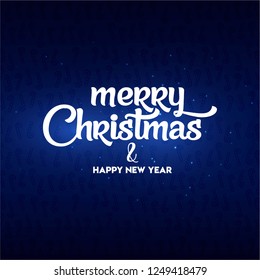 Merry Christmas and Happy New Year lettering