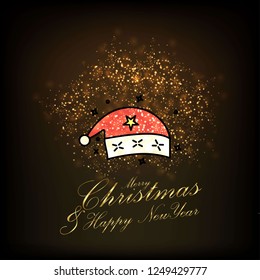 Merry Christmas and Happy new Year Abstract Glitter background