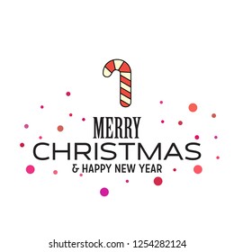 Merry Christmas and Happy New Year 2019 Dotted Background