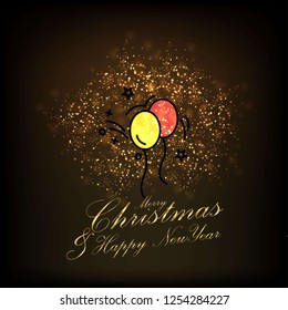 Merry Christmas and Happy new Year Abstract Glitter background