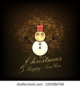 Merry Christmas and Happy new Year Abstract Glitter background