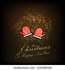Merry Christmas and Happy new Year Abstract Glitter background