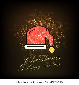 Merry Christmas and Happy new Year Abstract Glitter background
