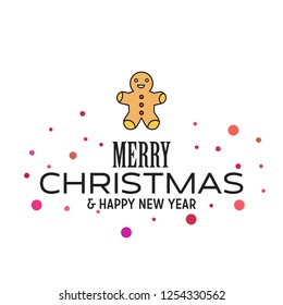 Merry Christmas and Happy New Year 2019 Dotted Background