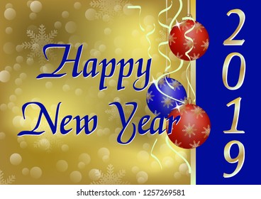 Merry Christmas and a Happy New Year. Christmas cards. Simple design.