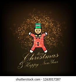 Merry Christmas and Happy new Year Abstract Glitter background