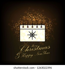 Merry Christmas and Happy new Year Abstract Glitter background