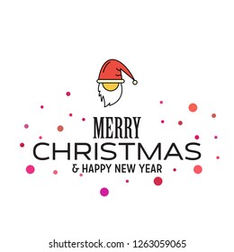 Merry Christmas and Happy New Year 2019 Dotted Background