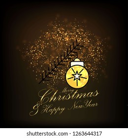 Merry Christmas and Happy new Year Abstract Glitter background