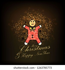 Merry Christmas and Happy new Year Abstract Glitter background