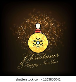 Merry Christmas and Happy new Year Abstract Glitter background