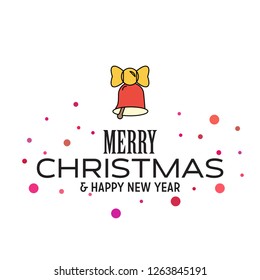 Merry Christmas and Happy New Year 2019 Dotted Background Merry Christmas and Happy New Year 2019 Dotted Background