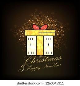 Merry Christmas and Happy new Year Abstract Glitter background