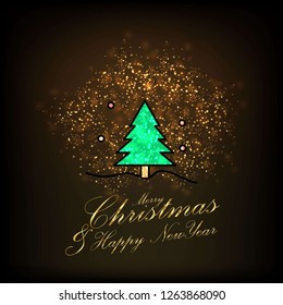 Merry Christmas and Happy new Year Abstract Glitter background