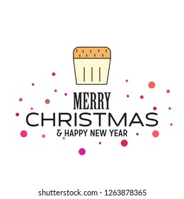 Merry Christmas and Happy New Year 2019 Dotted Background