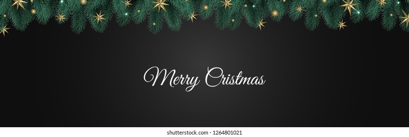 Merry Christmas and Happy New Year. Xmas background with gift box, Snowflakes and balls design.