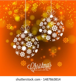 Merry Christmas and Happy New Year Card 