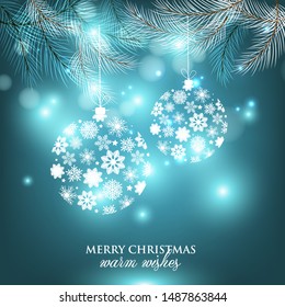 Merry Christmas and Happy New Year Card 