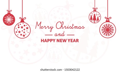merry christmas and happy new year gift card