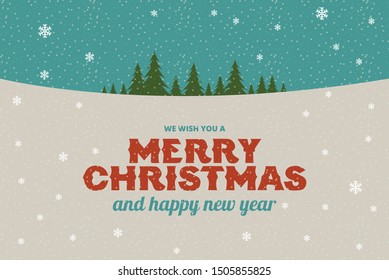 Merry Christmas And Happy New Year Vector