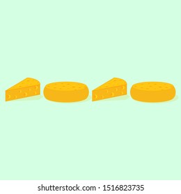 Merry Christmas and Happy New Year in rat language in the form of laid out pieces of cheese. Abstraction, idea, design, greeting card for congratulation.