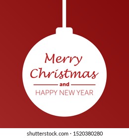 Merry Christmas and Happy new year Everyone, Vintage Background With Typography and Elements