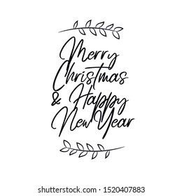 merry christmas and happy new year. Ready to post social media quote