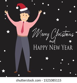 Merry Christmas, Happy New Year, Card