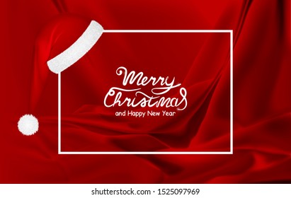 Merry Christmas and Happy New Year greeting card