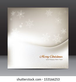 Merry Christmas and Happy New Year, flyer design template