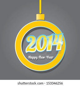 Merry Christmas and Happy New Year 2014 Card