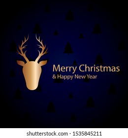 Merry christmas and happy new year vector