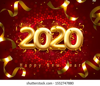Merry Christmas and happy new year 2020, vector background, design. Vector illustration