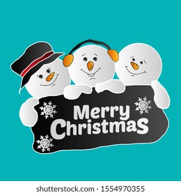Merry christmas and happy new year banner template or greeting card vector