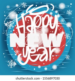 Merry Christmas And Happy New Year Vector Design.