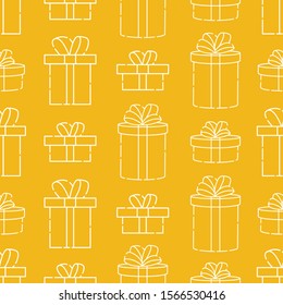 Merry Christmas and Happy New Year Seamless Pattern Vector. Christmas background colorful vector illustration. Decorative Christmas texture for wallpaper, web page background, wrapping paper and etc.