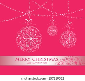 Merry Christmas and Happy New Year background