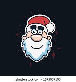 Merry Christmas And Happy New Year Vector Design Santa Claus Illustration.