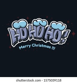 Merry Christmas And Happy New Year Vector Design Ho Ho Ho Santa Claus Laugh.