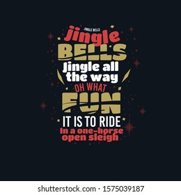 Merry Christmas And Happy New Year Vector Design Carols For Tshirt Print Tee.