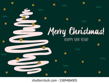 Merry Christmas and Happy New Year card