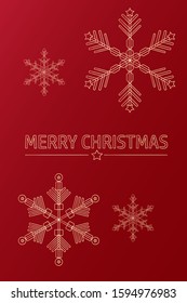 Merry Christmas and Happy New Year 2020 business greeting card. Vector illustration concept for background, party invitation card, website banner, social media banner, marketing material