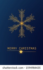 Merry Christmas and Happy New Year 2020 business greeting card. Vector illustration concept for background, party invitation card, website banner, social media banner, marketing material.