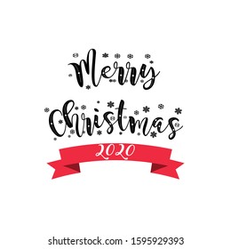 Merry Christmas, happy new year 2020 vector