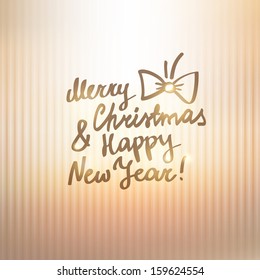 merry christmas and happy new year, handwritten text