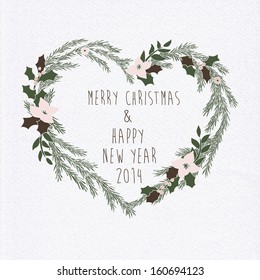 Merry Christmas and Happy New Year Card