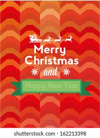 Merry Christmas and Happy New Year lettering