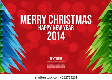 Merry Christmas & Happy new year, Abstract Triangle Pattern. Background , Cover , Layout , Magazine, Brochure , Poster , Website , Name card , etc.