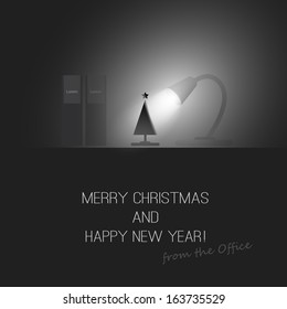 Merry Christmas and Happy New Year - Vector Design